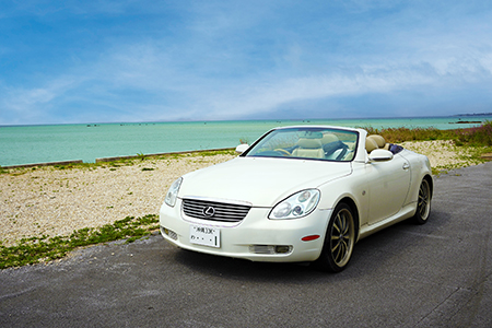 【オープンカーで満喫】レンタカー1日利用券 LEXUS SC430《Supremeレンタカー》FG-7-1