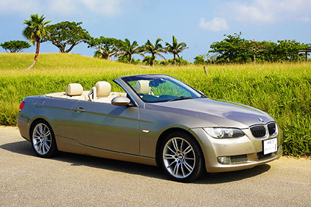 【オープンカーで満喫】レンタカー1日利用券 BMW 335i カブリオレ《Supremeレンタカー》FG-10-1