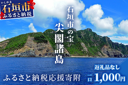【返礼品なし】石垣市の宝「尖閣諸島」資料収集及び情報発信等事業 の為の寄附(1000円)