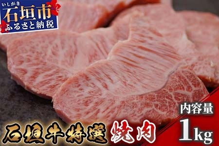 石垣牛特選焼肉1kg（八重山パーツミート）I-10
