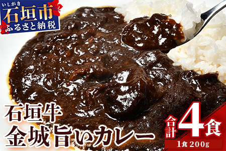 U-6-1 石垣牛金城旨いカレー　4食セット