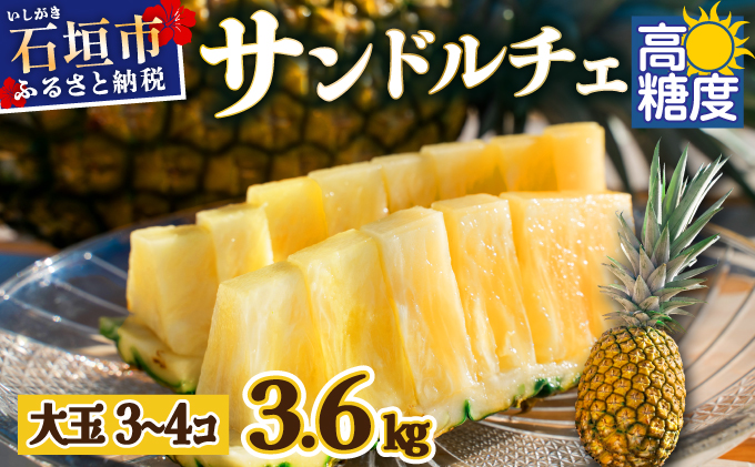 【先行予約】《2025年夏季 順次発送》サンドルチェ大玉3～４個 計3.6kg　SI-42