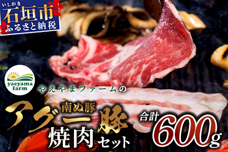石垣島産 やえやまファームのアグ―豚（南ぬ豚）焼肉セット600g E-23