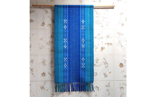 みんさー織 タペストリー・小(石西ラグーン) AZ-48-1