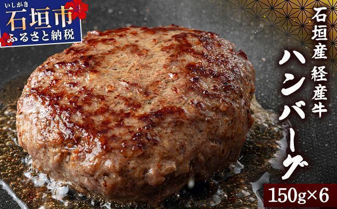 【2026年3月発送】石垣産経産牛ハンバーグ150g×6/箱 2026年3月発送