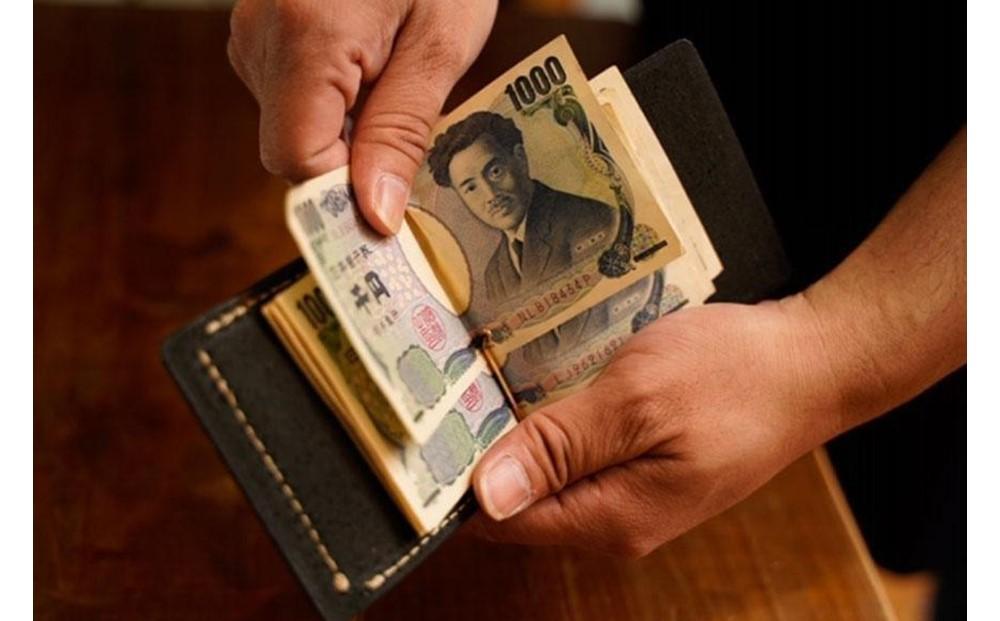 【レザーベース】マネークリップ（ブラウン）