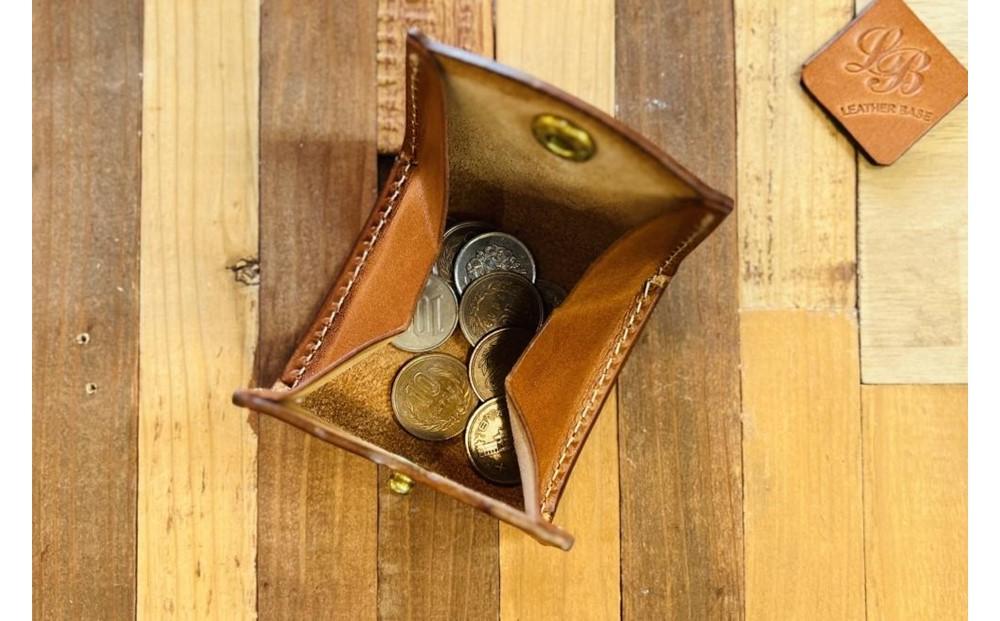 【レザーベース】コインケース（グリーン）