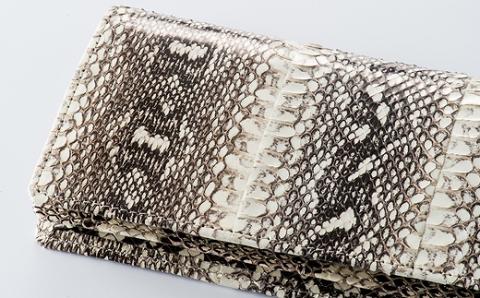 財布 長財布 ハブ 革 ( 縦9cm × 横18.5cm )