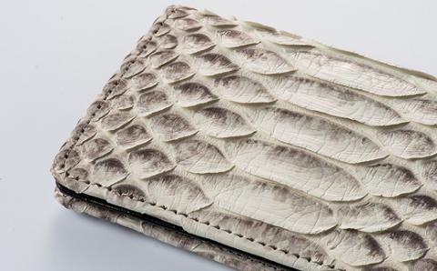 名刺入れ パイソン 革 ( 縦7.5cm × 横11cm )