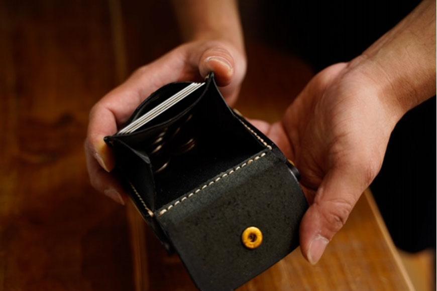 【レザーベース】マネークリップ（ブラック）