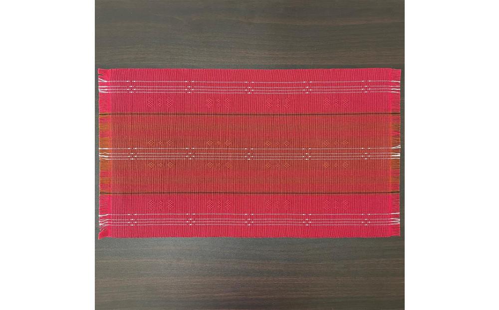 【テーブルセンター（赤）】うらそえ織