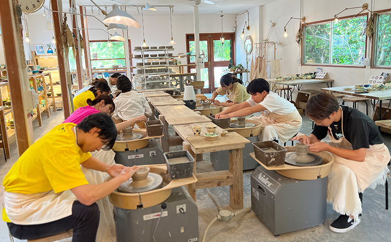 やちむん植木鉢作り体験　ガジュマル付き【SDGｓ】 やちむん 焼き物 陶芸 ガジュマル 植木鉢 体験 伝統 工芸 植物 鑑賞用 観葉植物 インテリア 初心者 ふるさと納税 おきなわ 沖縄 オキナワ 名護 ナゴ 国産