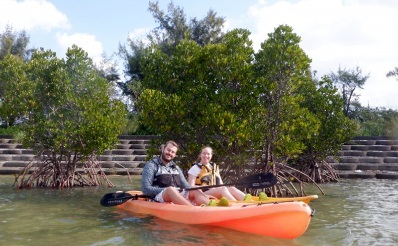 ゆったりと自然を満喫！屋我地島マングローブカヤック体験（大人2名様）