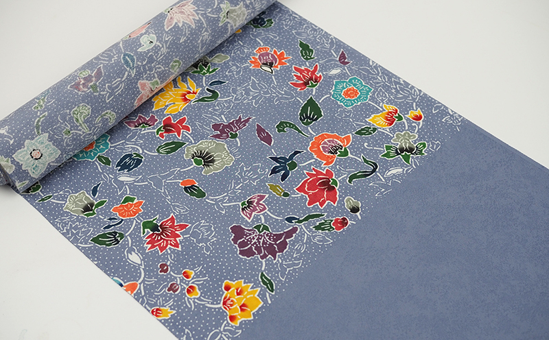 【藤崎紅型工房】名古屋六通帯 更紗文様