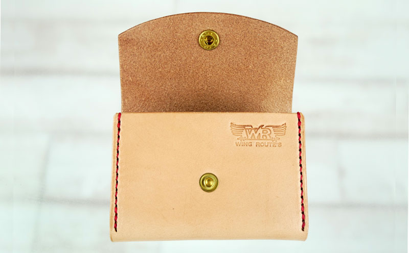 WingRoutes　コインケース　クリーム