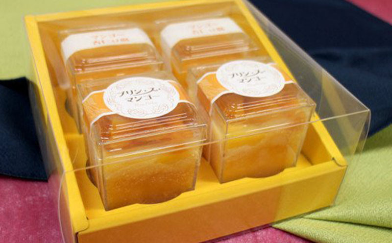 マンゴースイーツ（マンゴーフロマージュ・プリン4個ギフト）セット マンゴープリン プリン 4個 ギフト 贈り物 フロマージュ マンゴーフロマージュ スイーツ チーズケーキ レアチーズ チーズ セット ケーキ 完熟マンゴー 沖縄 南国 濃厚 クリームチーズ 4号 4～5人分