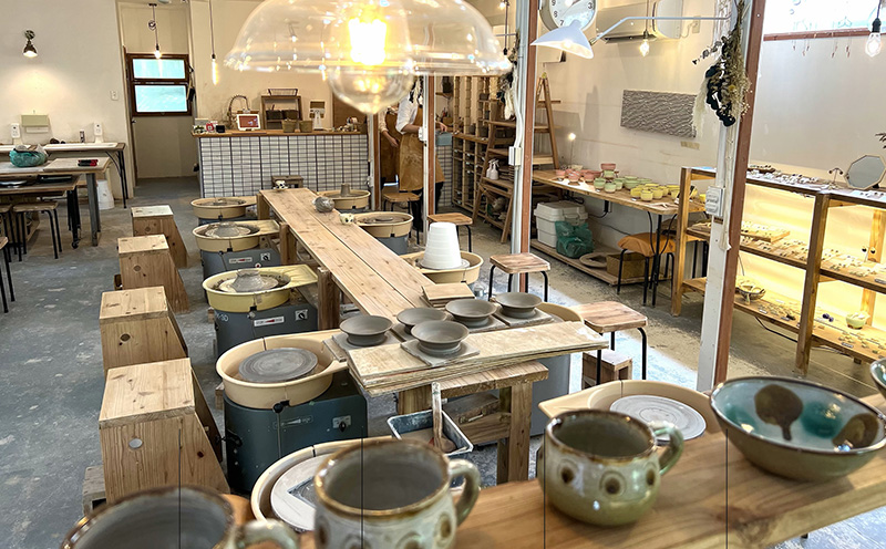 やちむんクリエーター体験　【オリジナルお茶orコーヒー付】