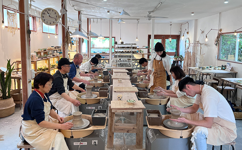 やちむん植木鉢作り体験 ガジュマル付き【SDGｓ】 やちむん 焼き物 陶芸 ガジュマル 植木鉢 体験 伝統 工芸 植物 鑑賞用 観葉植物 インテリア  初心者 ふるさと納税 おきなわ 沖縄 オキナワ 名護 ナゴ 国産: 名護市ANAのふるさと納税