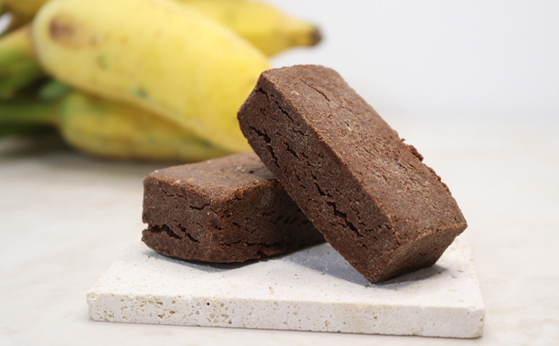 琉球甘蕉ケイク2箱（プレーン・カカオ）各5個入 沖縄 おきなわ おかし お菓子 バナナ アップルバナナ ばなな 伝統 特産品 ふるさと納税 送料無料 名護市 なご スイーツ お土産 お取り寄せ 人気 カカオ かかお