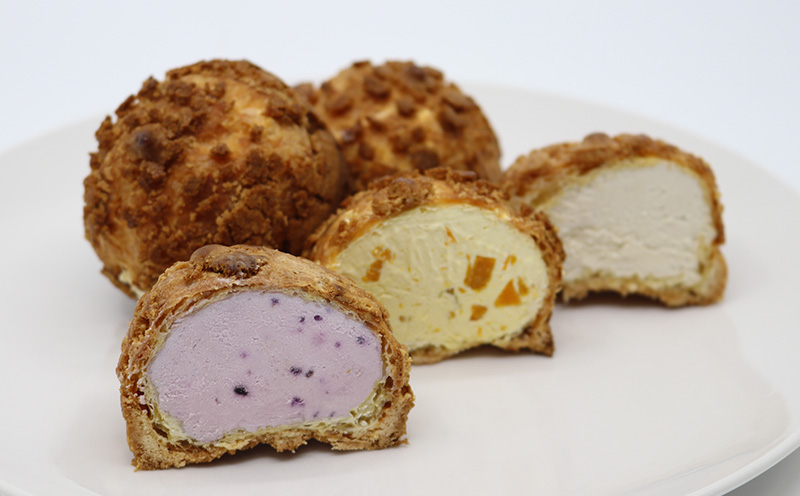 沖縄シュークリーム　4種類10個セット おきぽた シュークリーム マンゴー スイーツ 専門店 バラエティシュークリーム トロピカル パイン 黒糖 紅芋 贅沢スイーツ 食べ比べ 人気 おすすめ 沖縄 お土産 プレゼント 贈り物 ギフト お取り寄せ