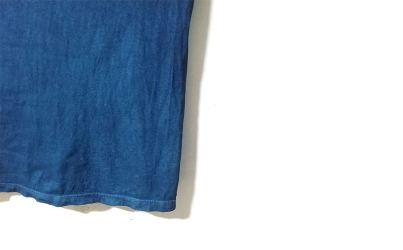 【琉球藍染ちょく工房】琉球藍染めＴシャツ ～藍の単色～