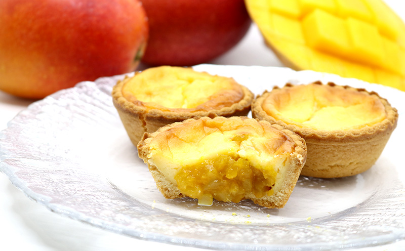 マンゴーチーズタルト　1箱(5個セット) おきぽた チーズタルト マンゴー スイーツ 専門店 OKIPOTA 洋菓子 焼き菓子 タルト生地 果肉 贅沢 高級 人気 おすすめ お土産 ギフト プレゼント 贈り物 沖縄 お取り寄せ