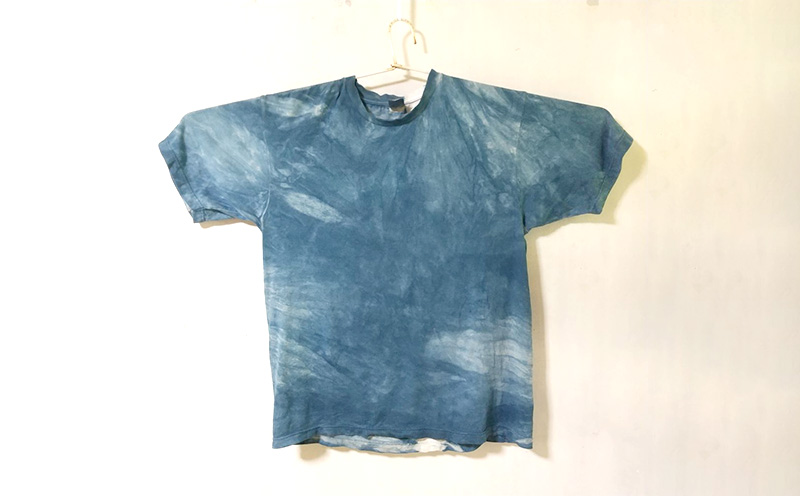 【琉球藍染ちょく工房】琉球藍染めＴシャツ ～昇龍～