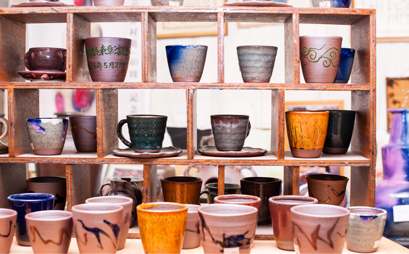 【やちむん丸勇陶房】変形小皿　5枚セット