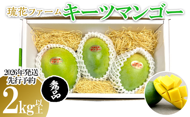 【2026年発送先行予約】キーツマンゴー秀品2kg以上 沖縄 おきなわ まんごー 秀品 贈答用 先行予約 ふるさと納税 送料無料 甘味 糖度 おいしい お土産 キーツ 果物 くだもの 果実 2キロ 箱入り 食べ物 フルーツ
