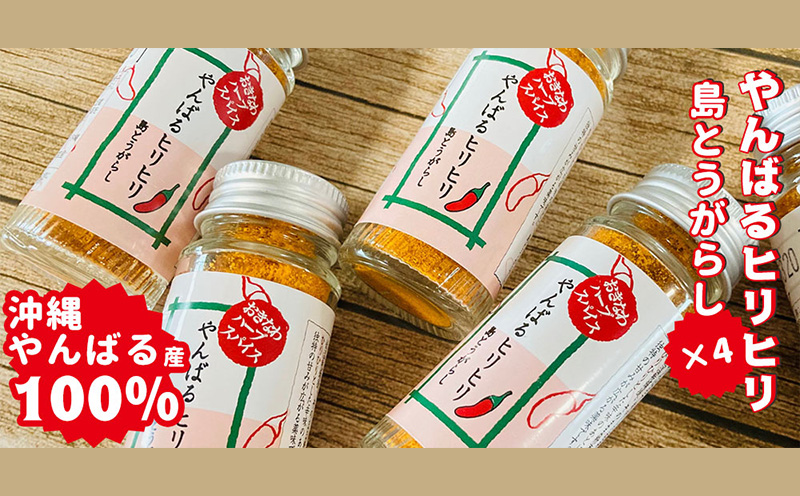 沖縄やんばる産100% やんばるヒリヒリ島とうがらし 4本