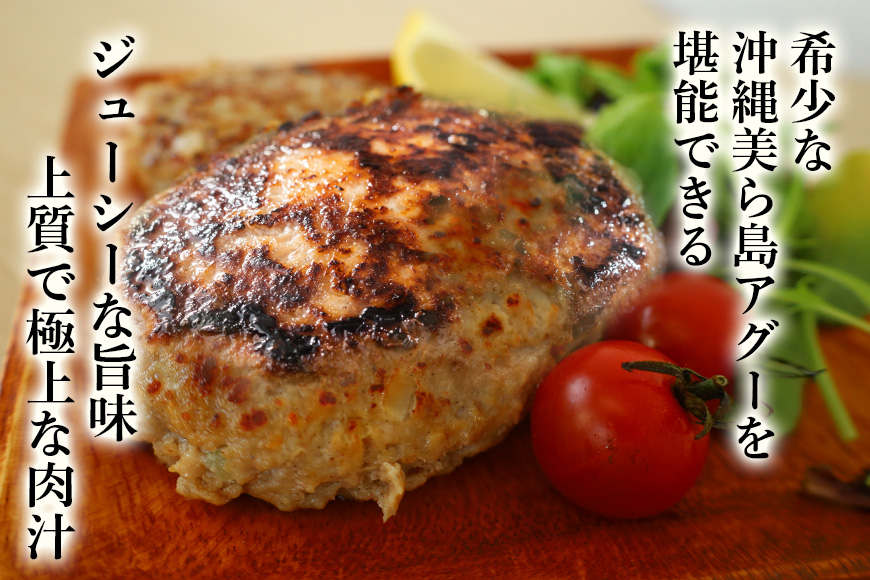 美ら島あぐー ハンバーグ 8個 セット 沖縄県 おかず 惣菜 アグー豚 使用 冷凍 4個×2パック 小分け おいしい 肉 糸満市 国産 肉汁 たっぷり ブランド豚 ジューシー 肉厚 お中元 ギフト プレゼント グルメ おつまみ ディナー オードブル 沖縄県 糸満市