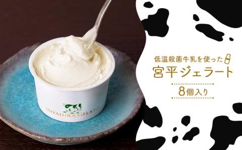 宮平ジェラート 8個入＜ミルク×2・ダークチョコ×2・紅芋×2・黒糖×2＞