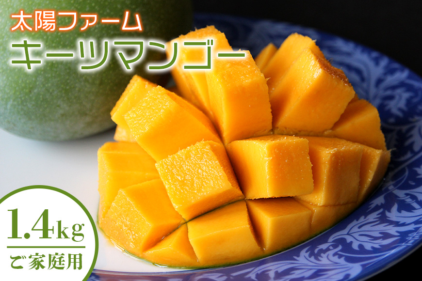 【2026年発送】農家直送！太陽ファームのキーツマンゴー1.4kg（ご家庭用） 120-3