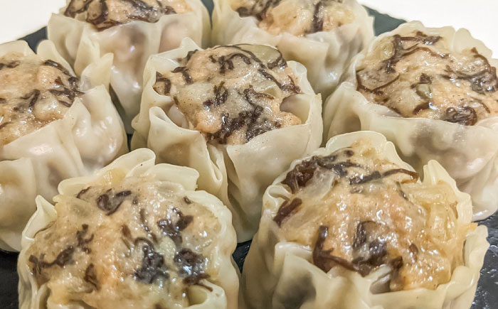 もずくシューマイ 32個入り (8個入り×4P) 焼売 シューマイ 点心 お取り寄せ 冷凍 沖縄市 / 豚々茶舗 [BCBL003]