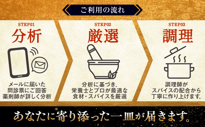 完全オーダーメイド『薬膳カレー』200g×4食 薬膳カレー カレー オーダーメイド 薬膳 食品 沖縄市/薬膳と本格カレーの店 羅針盤： [BCCR001] ストック