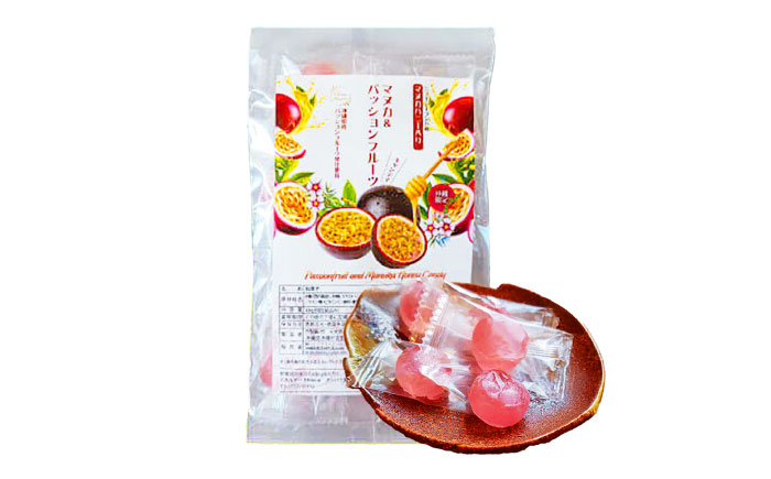 マヌカ＆パッションフルーツキャンディ 100g あめ 飴 個包装 ギフト おやつ 沖縄市 5000円 / 株式会社Honey Fusion [BCDB004]