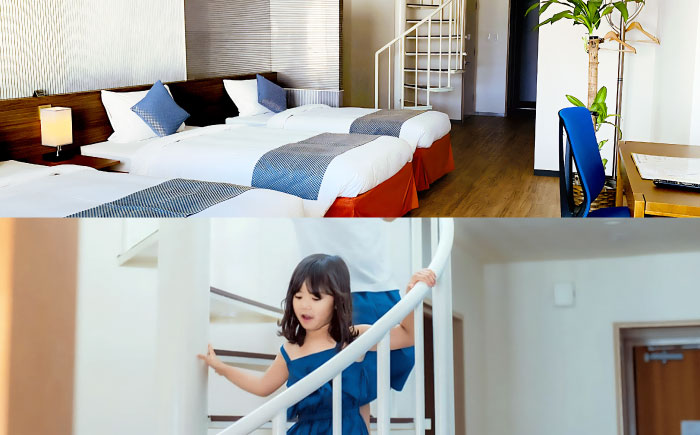 五右衛門メゾネット 1泊2日 宿泊券 (最大6名様/朝食付き) 未就学のお子様 添い寝無料 宿泊利用券 沖縄旅行 ホテル チケット ギフト 沖縄市 / ライカムファミリーリゾートホテル [BCEH004]