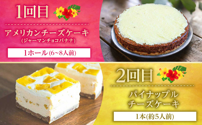 【全6回定期便】 OKINAWANスイーツ堪能定期便  ケーキ 洋菓子 スイーツ ギフト お土産 冷凍 沖縄市 / 株式会社クロップ・株式会社ファーストマーク・ZAZOU・シフォンケーキショップ ウニパティ [BCZZ013]