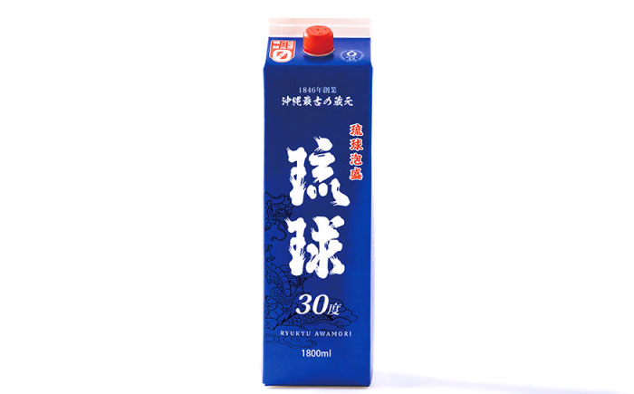 琉球泡盛 琉球パック 30度 1800ml×24 セット 泡盛 焼酎 地酒 お酒 ギフト 年内発送 沖縄市 / 新里酒造株式会社 [BCAS031]