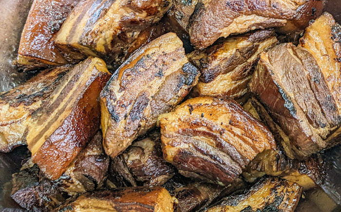 【全6回定期便】ラフティーちまき 8個入り (2個入り×4P) ラフテー ちまき 点心 お取り寄せ 冷凍 沖縄市 / 豚々茶舗 [BCBL022]