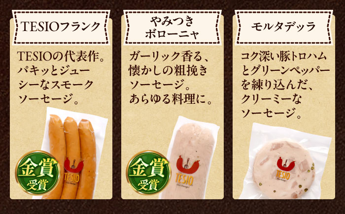 TESIOの自家製ハム＆ソーセージ 『手始めTESIOセット』 豚肉 ハム ソーセージ 小分け 真空パック 沖縄市 / TESIO [BCAD001]