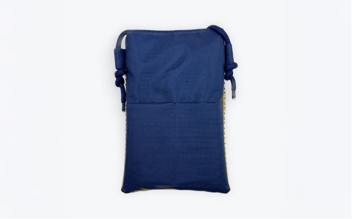 琉球ゴールデンキングス×知花花織 サコッシュ (ネイビー) 琉球 キングス グッズ メンズ レディース 沖縄市 / 知花花織事業協同組合 [BCBW001-01]