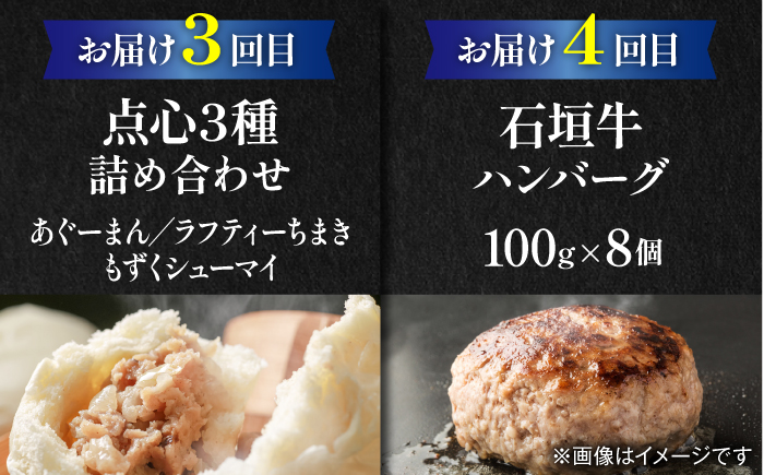 【全6回定期便】家族で満喫！沖縄のお肉贅沢セット【沖縄市】ハンバーグ あぐー 石垣牛 ステーキ 焼肉 冷凍 ギフト お取り寄せ 沖縄市 / お肉屋本店 / 豚々茶舗 / TESIO / 肉のサブロー [BCZZ034]
