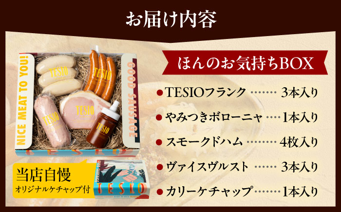 TESIOの自家製ハム＆ソーセージ 『ほんのお気持ちBOX』 豚肉 ハム ソーセージ 小分け 真空パック 沖縄市 / TESIO [BCAD002]