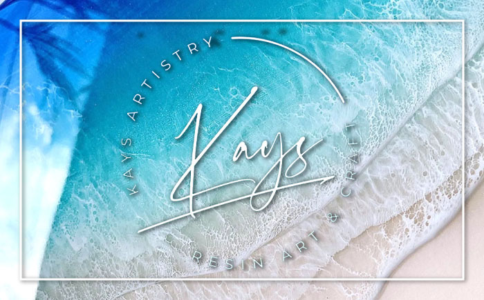 レジンアート 『波のグラス』 ワイングラス (ブルー) グラス カラス 雑貨 おしゃれ かわいい 沖縄市 / Kays Artistry [BCAG012]