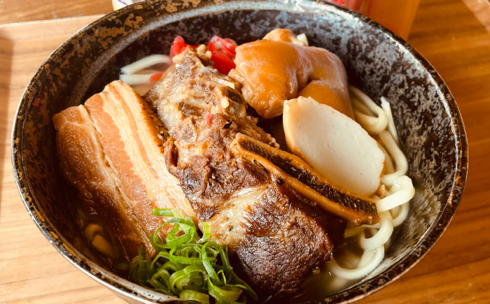 だるまそば 4食セット (三枚肉・ソーキ・軟骨ソーキ・てびち) 沖縄そば おきなわそば ソーキそば お土産 ギフト おすすめ 年内発送 沖縄市 / だるまそば [BCAO001]