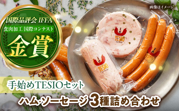 TESIOの自家製ハム＆ソーセージ 『手始めTESIOセット』 豚肉 ハム ソーセージ 小分け 真空パック 沖縄市 / TESIO [BCAD001]