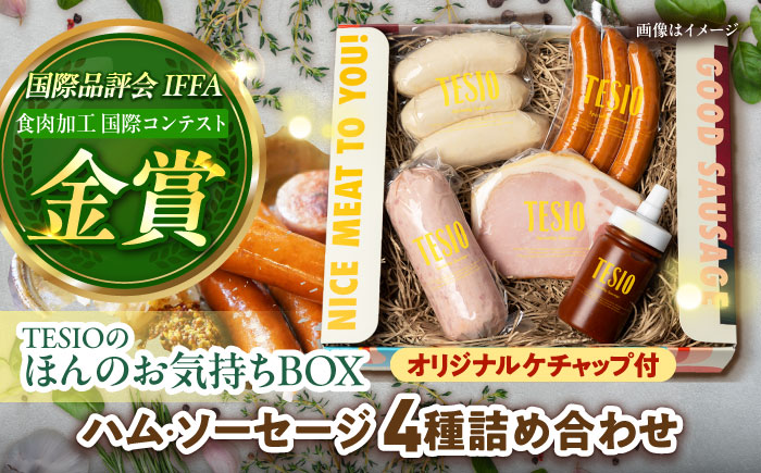 TESIOの自家製ハム＆ソーセージ 『ほんのお気持ちBOX』 豚肉 ハム ソーセージ 小分け 真空パック 沖縄市 / TESIO [BCAD002]