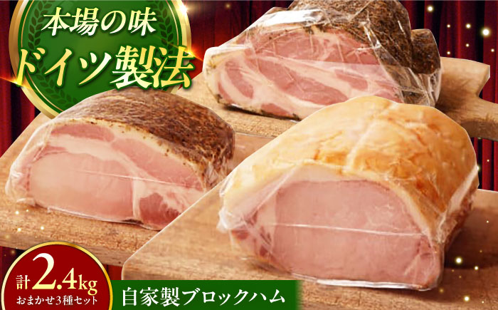 【ふるさと納税限定】TESIOの自家製ブロックハム3種セット (各800g) 豚肉 ブロック ハム 詰め合わせ ギフト沖縄市 / TESIO [BCAD006]