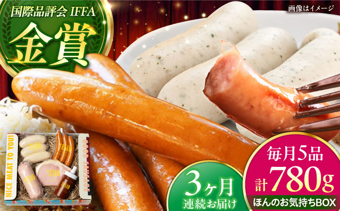 【全3回定期便】TESIOの自家製ハム＆ソーセージ 『ほんのお気持ちBOX』 豚肉 ハム ソーセージ 小分け 真空パック 沖縄市 / TESIO [BCAD010]